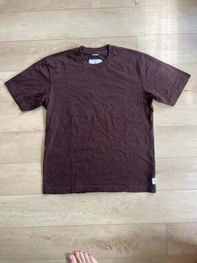 Reigning Champ Crew-Neck T-Shirt Size M Brown Cotton